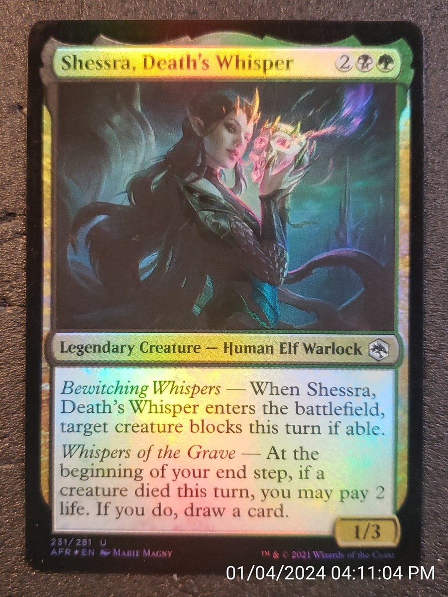 MTG Shessra, Death's Whisper Foil MINT UN-PLAYED Pack Fresh