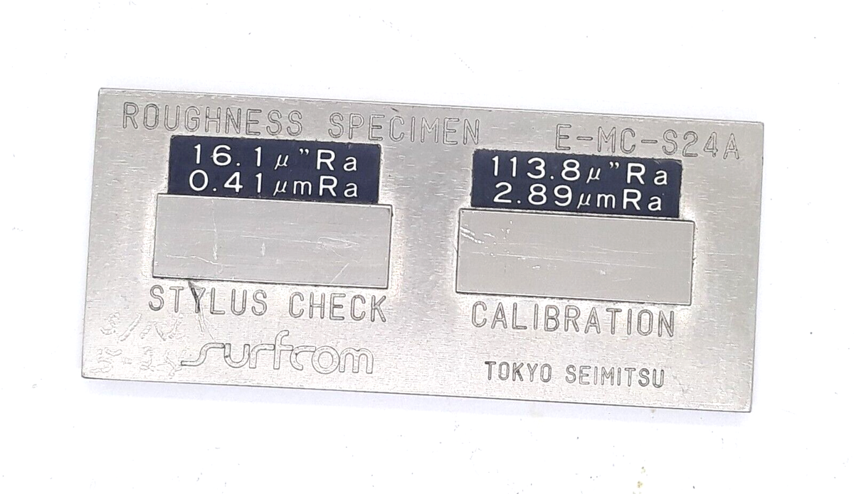 Tokyo Seimitsu Surfcom Roughness Specimen E-MC-S24A | eBay Tokyo Seimitsu Surfcom Roughness Specimen E-MC-S24A | eBay