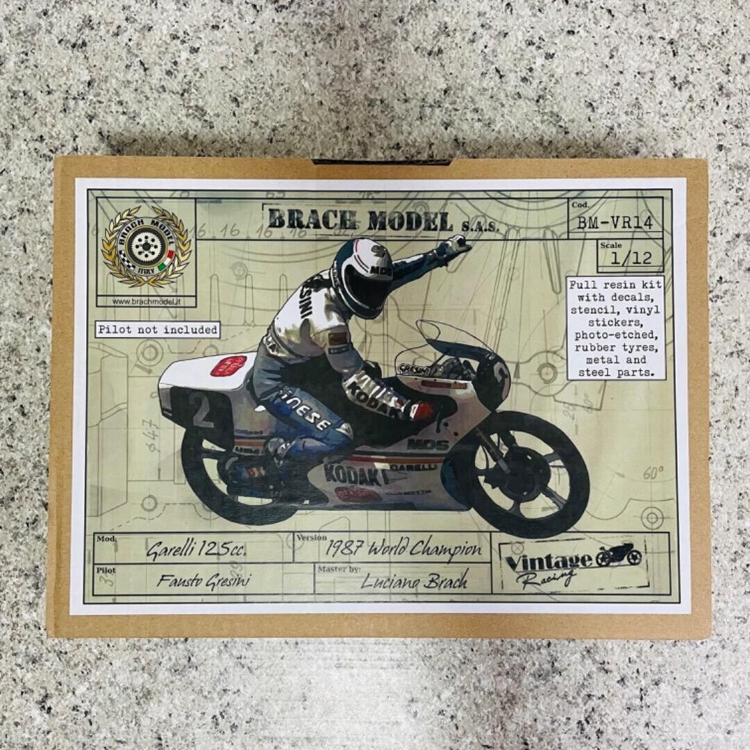 Rare Brachmodel Bm-Vr14 1/12 Garelli 1987 World Champion Rare Brachmodel Bm-Vr14 1/12 Garelli 1987 World Champion