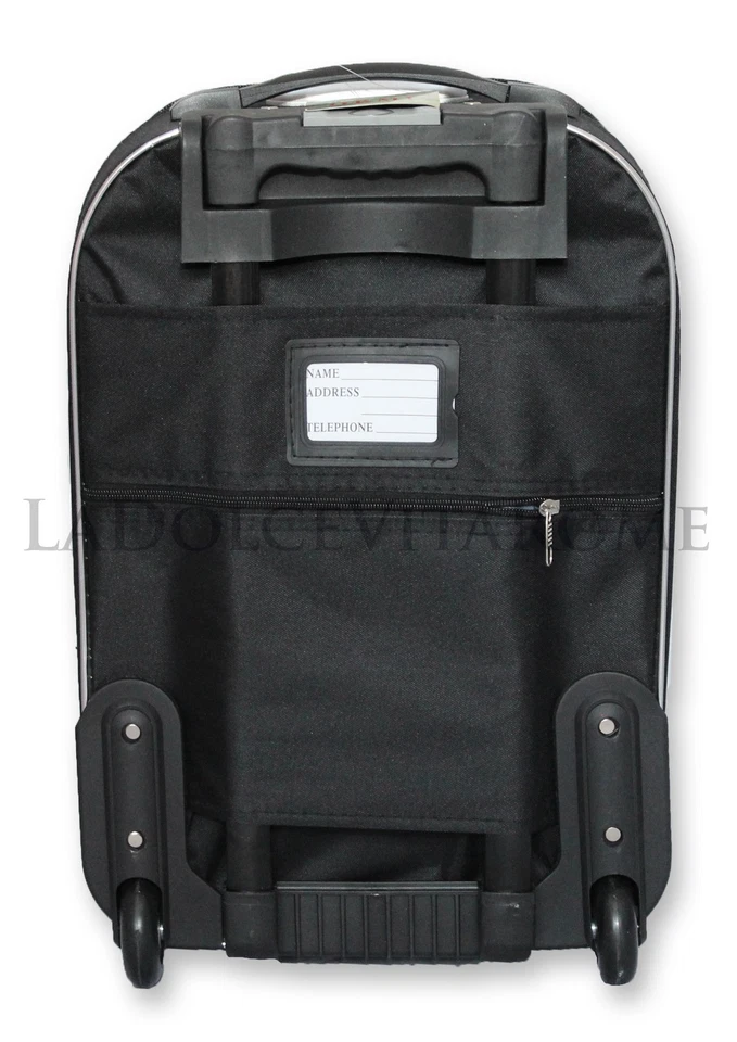 VALIGIA BAGAGLIO A MANO ULTRALEGGERO TROLLEY RYANAIR EASY JET 2 RUOTE LOW COST - Immagine 2 di 3