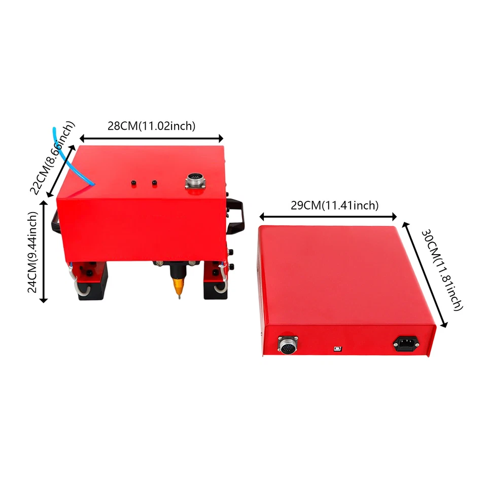 Portable handheld pneumatic dot peen marking machine VIN code 110*70mm US - Image 3 of 4