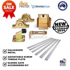 <!--F#f_0-->Roller Guide Opener Track Stopper Wheels Sliding Gate Galvanised Accessory Kit<!--F/-->