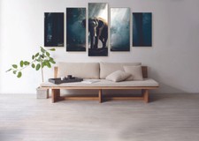 Majestic Elephant Canvas Print Set - Ready To Hang Animal Wall Art Home Decor