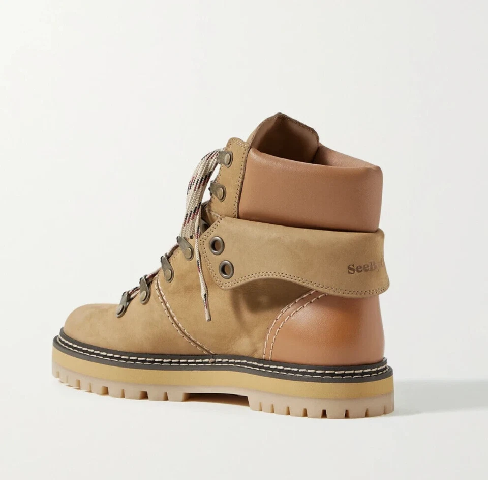 Botas de senderismo See by Chloe Eileen de cuero para mujer G1N con caja Foto 2 de 4