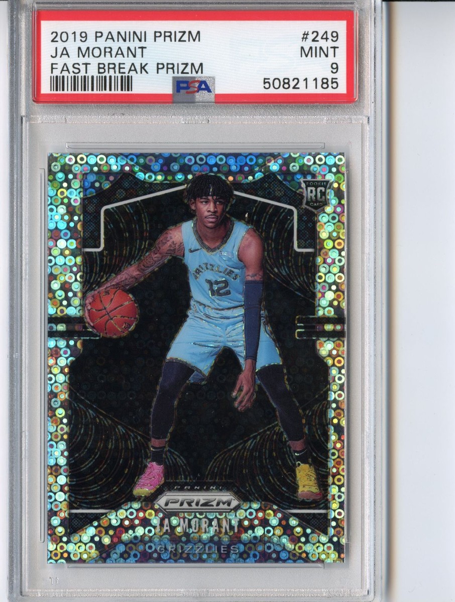 PSA 9 Ja Morant Fast Break Disco Prizm Rookie #249 RC Silver Holo 