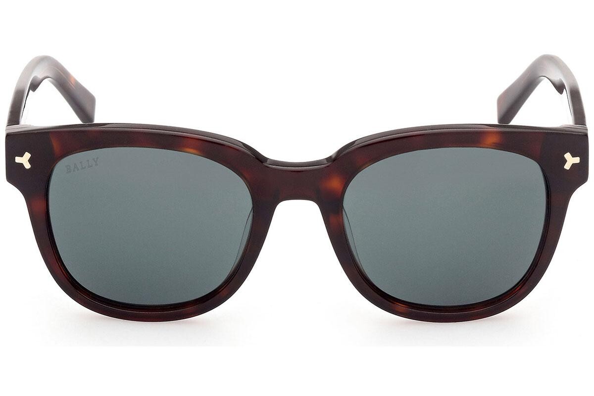 Солнцезащитные очки Bally BY0033-H 54N в темной пластиковой оправе Havana Square 51-20-145 Италия 46190₽