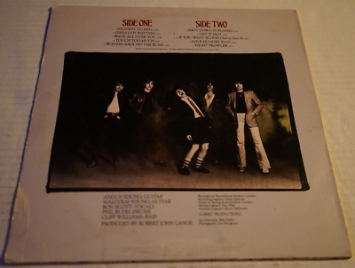 ACDC Highway to Hell Lp Record 1979 SD 19244 Bon Scott Malcolm