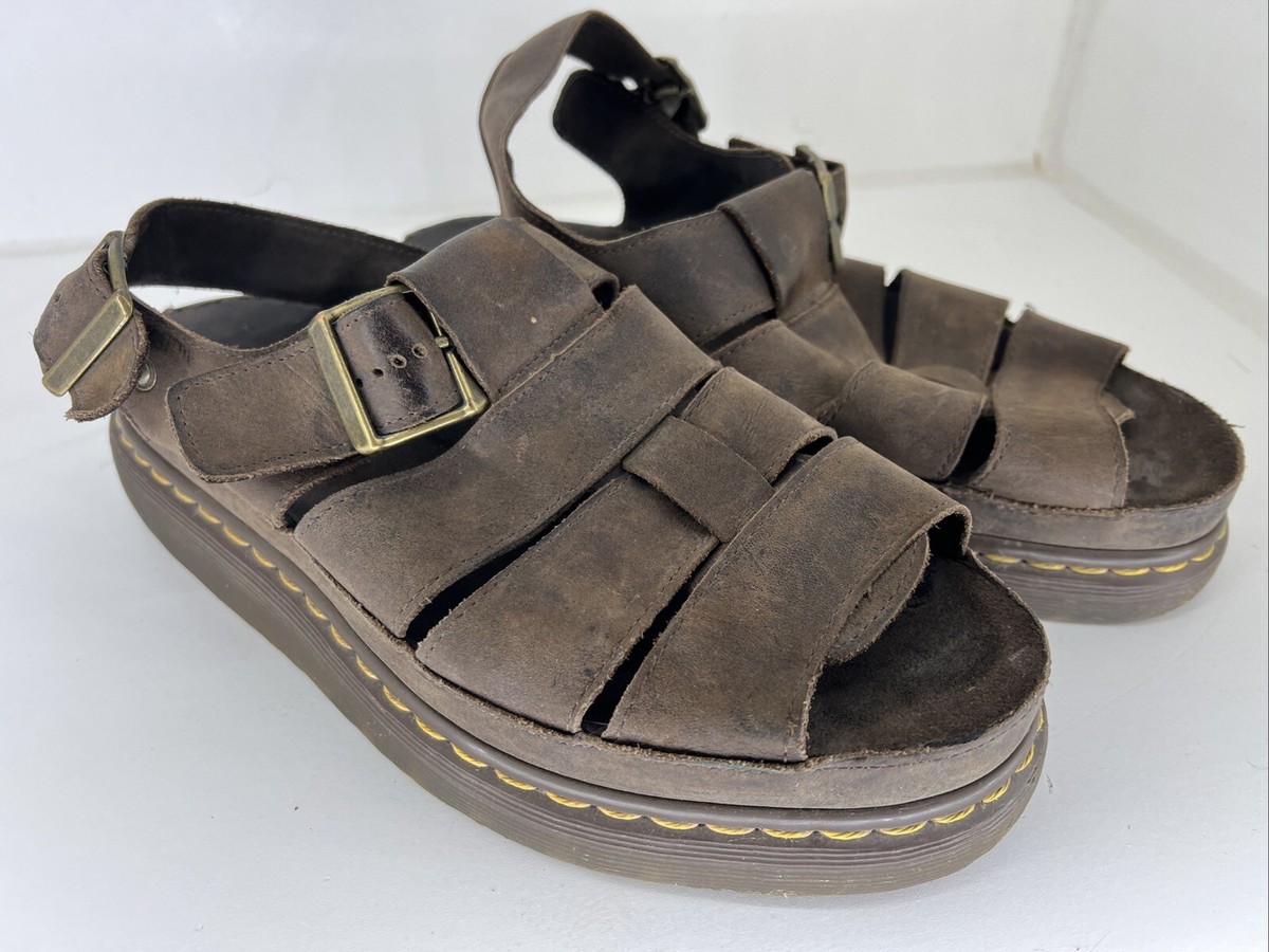 Dr. Martens Flash Fisherman Brown Leather Sandals Dr. Martens Women main image 3