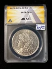 1878 CC MORGAN DOLLAR ANACS AU 55 210