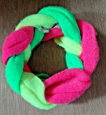 C A Italian Florescent Coloured Plaited HEADBAND