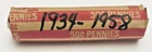 1934-1958 Lincoln Wheat Cent / Penny Roll (50 COINS) - Random Dates/Mints