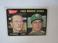 1965 Topps # 286 Jim Dickson Autograph Signed Card (M) Oakland Athletics