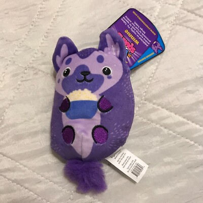 Dogs Vs Squirls 4'' Winnie additcted to reality TV #034 purple wave