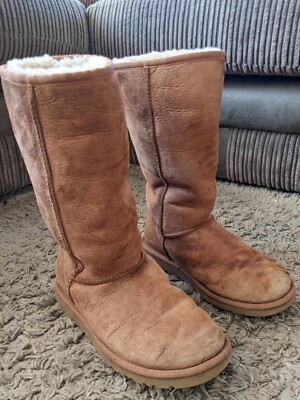 Authentic Jumbo UGG Classic Tall chestnut Boots Australian Made