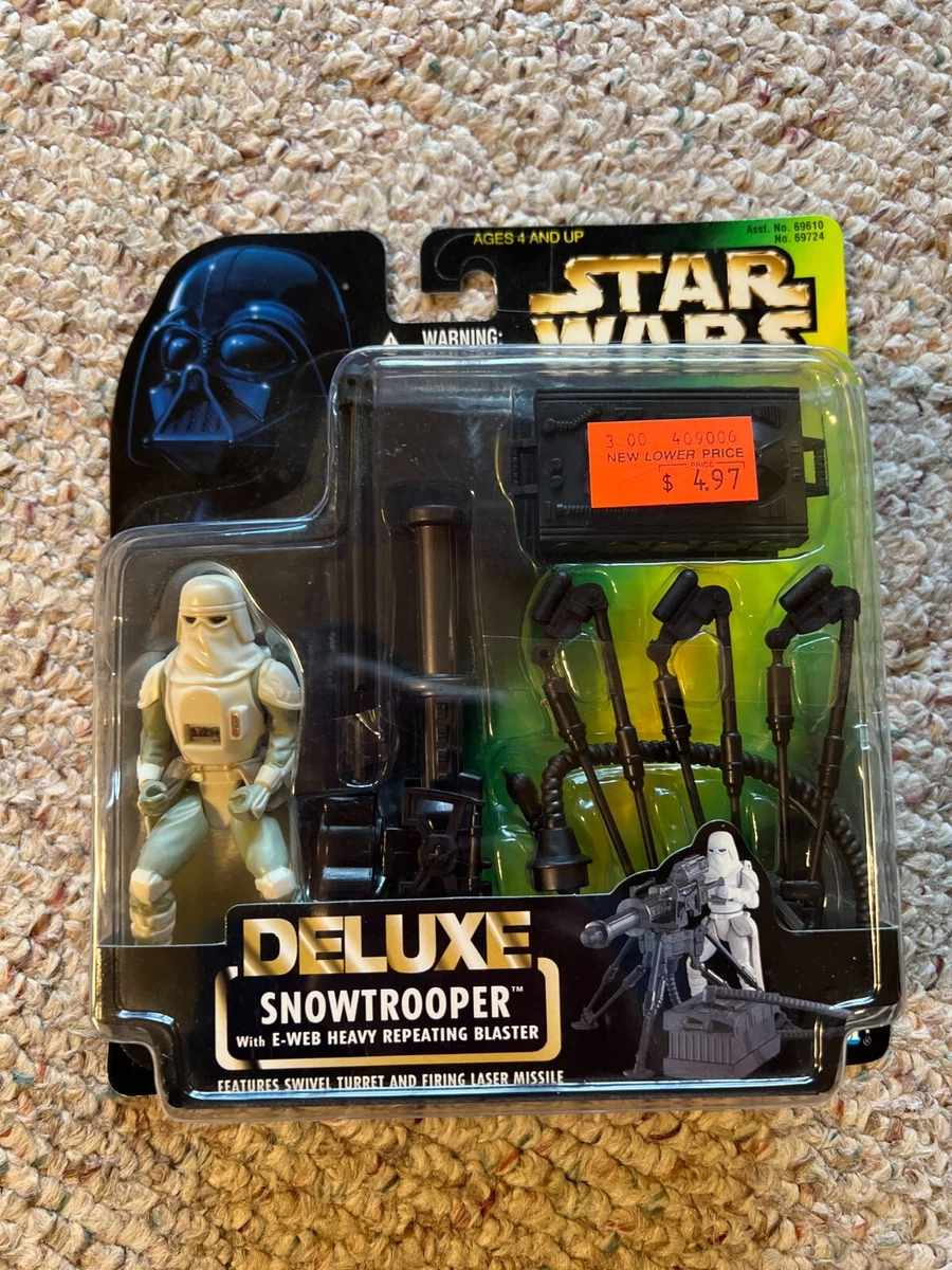 Star Wars Kenner 1996 Deluxe Snowtrooper with E Web Heavy Repeating Blaster