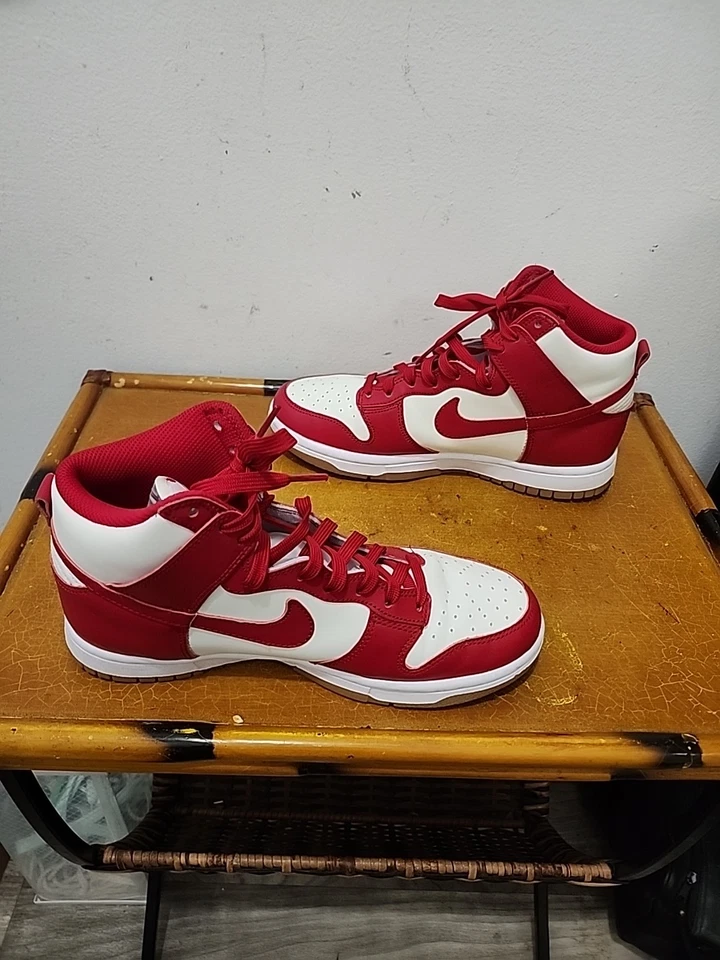 Size 8 - Nike Dunk High Gym Red Sail Gum W - Image 3 of 4