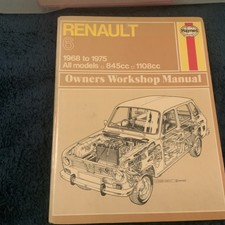 RENAULT 6 1968-1975 ALL MODELS 845CC, 1108CC HAYNES OWNERS WORKSHOP MANUAL