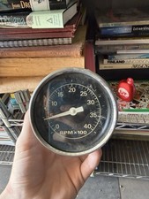 Vintage Ford Heavy Truck Tachometer 4000 Rpm Stewart Warner Mechanical Gauge