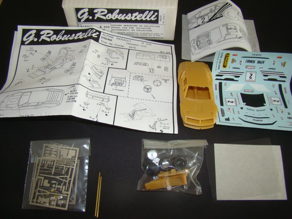 Kit 1/43 Robustelli Alpine A310 usine Tour de Corse 1975 - Photo 2/4