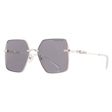 Michael Kors Sanya Gray Solid Square Ladies Sunglasses MK1157D 10143F 58