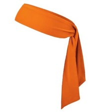 Sport Tie Headbands Tennis Head Tie for Men Women Sports Fans Ninja Orange