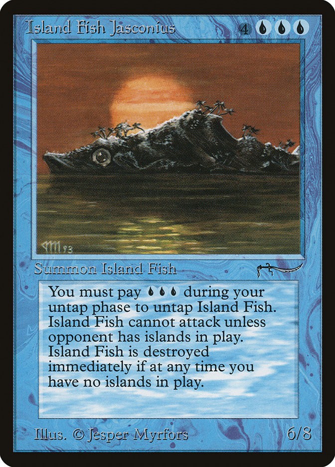 MTG Island Fish Jasconius  - Arabian Nights #016