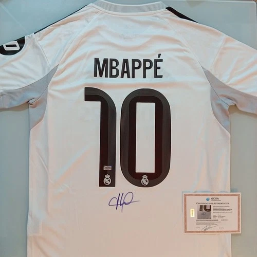 KYLIAN MBAPPE Signed Autographed Real Madrid Soccer Jersey COA