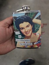Anne Taintor 'Born to Be Wild' Stainless Steel 4oz Flask — listing 4