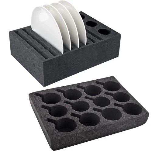 Geschirrhalter Schaumstoff für Tassen Teller Camping Küche Wohnwagen Wohnmobil - Bild 1 von 11
