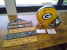 Aaron Rodgers Signed Green Bay Packers Full Size Helmet STEINER / FANATICS COA