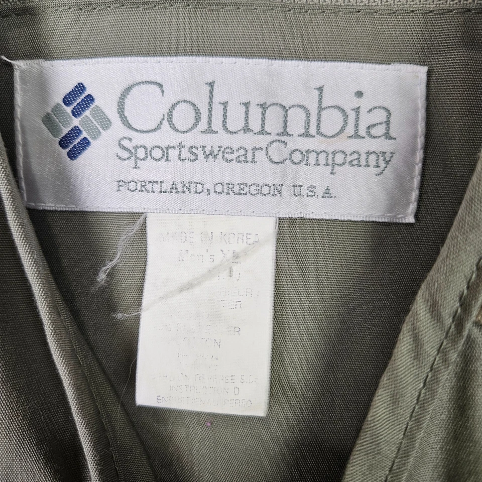 VTG Columbia PFG Fly Fishing Vest Men XL Tan Utility Hunting Outdoors Camping - Image 3 of 4