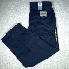 Dockers Comfort Khaki Pants Mens 36x30 fits 36x29 Black Relaxed Fit Pleated