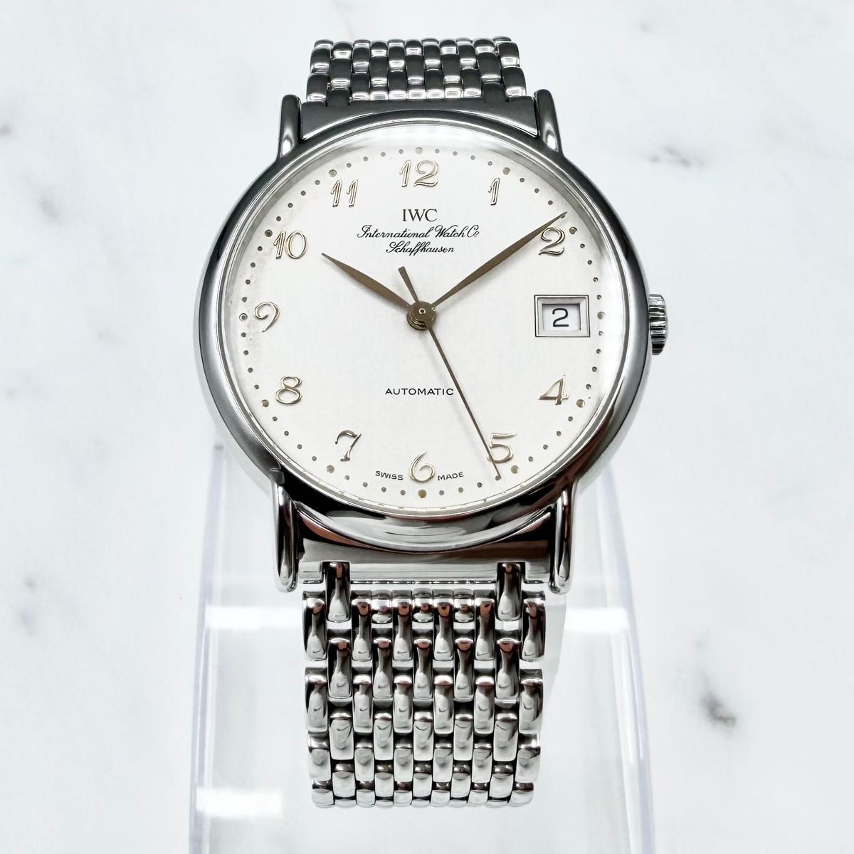 IWC Portofino IW3513 Automatic Cal 37521 Silver Dial Steel Bracelet Watch Japan