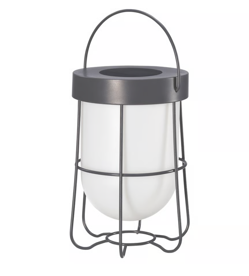 IKEA SOLVINDEN Table Lamp Solar Powered Grey Outdoor 18 cm Brand