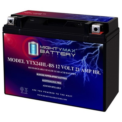 Mighty Max YTX24HL-BS Battery Replacement for Arctic Cat 500 Bearcat WT 2008