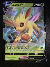Pokemon TCG Leafeon v Holo Card Crown Zenith Edition 013/159