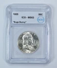 1955 Franklin Half Dollar Bugs Bunny MS63 ICG