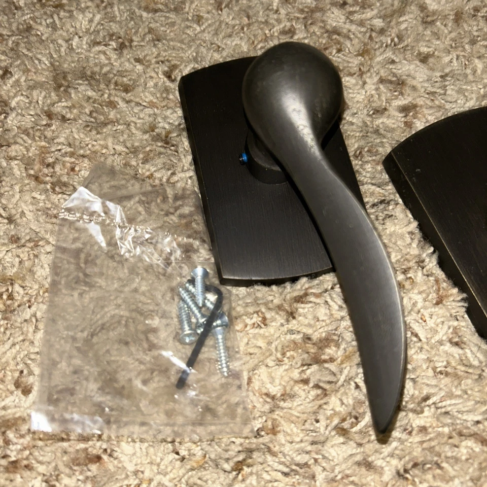 Emtek 7050DMB Durango Dummy Door Lever Set, Sandcast Bronze Collection - Image 3 of 4