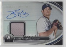 2013 Bowman Platinum Auto Relic James Paxton #AR-JPA Auto b9e