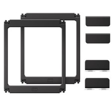 Acrylic Dog Playpen Indoor, O Series, 24" H, Black, 4 Panels