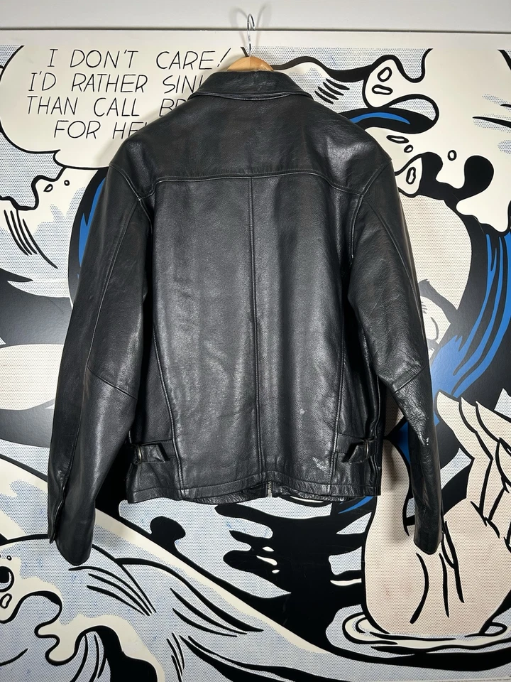 CHAQUETA DE CUERO VINTAGE ROBLE PARA HOMBRE TALLA MEDIANA Foto 3 de 4