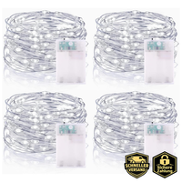 Lichterkette 5M 50 LED Micro Drahtlichterkette IP65 Wasserdicht Kaltweiß 4