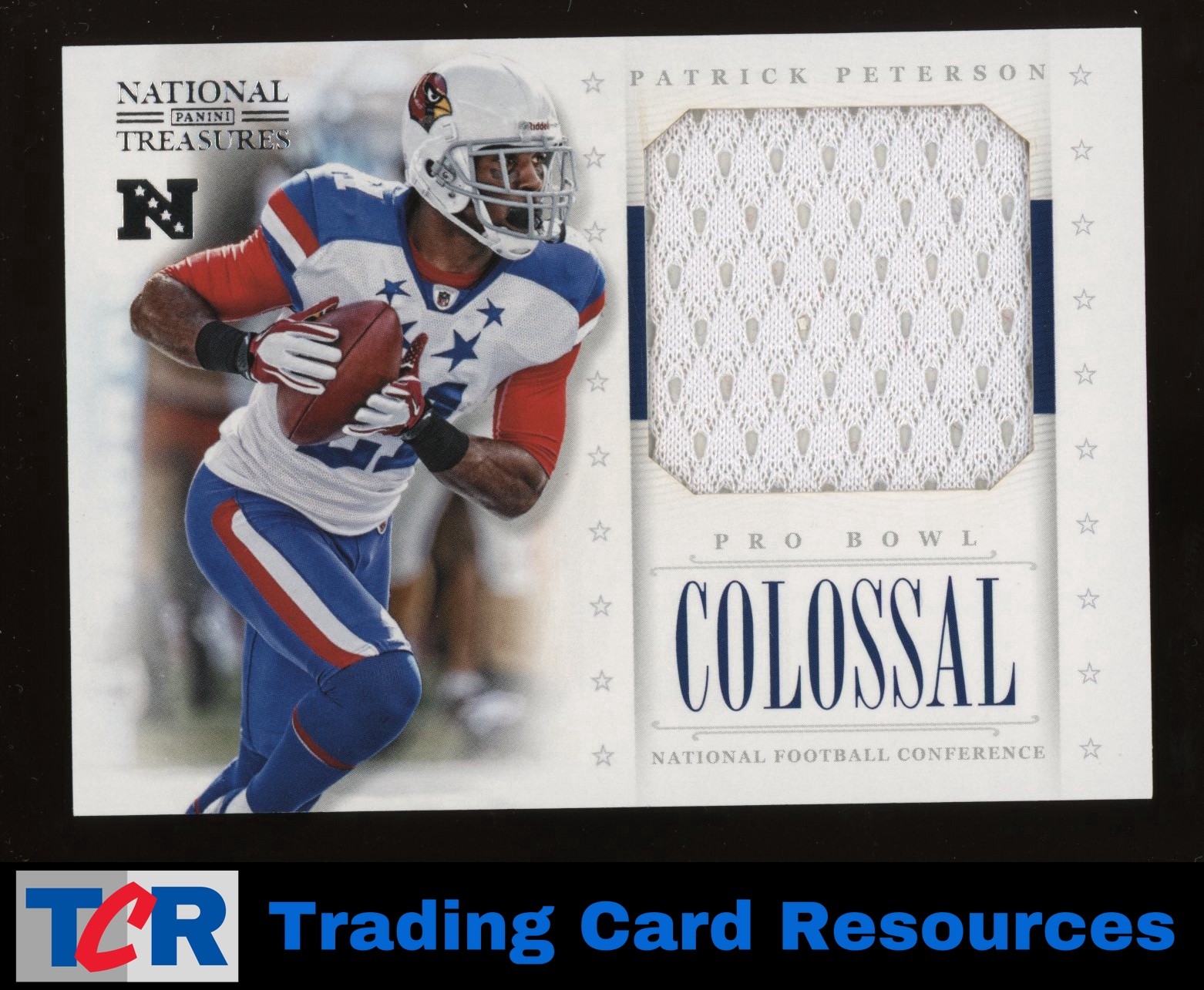2012 National Treasures #4 Patrick Peterson Colossal Materials Pro Bowl #/75
