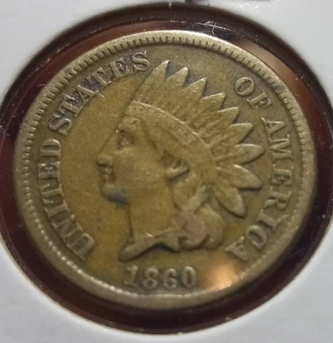 1860 Indian Head Penny Cent  Partial Liberty Maybe Fine