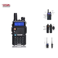 UV-5R Two Way Radio Dual Band 144-148/420-450Mhz Walkie Talkie 1800mAh Li-ion...