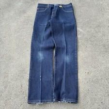 Vintage Y2K 517 Red Tab Levi  s 30x32 Bootcut Dark Wash Faded Starched