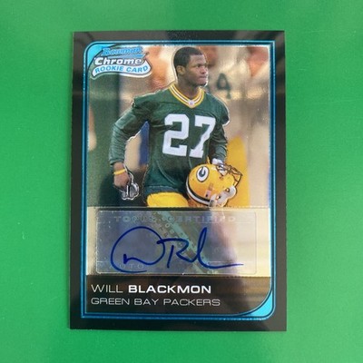 Will Blackmon 2006 Bowman Chrome Rookie Autograph Card #233