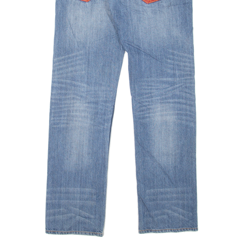 U.S POLO ASSN. Mens Jeans Blue Regular Straight Stone Wash W31 L32 - Picture 6 of 6