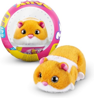 Pets Alive Hamster Mania von ZURU, Orange Hamster, Pet Nurture, Kuscheltier,