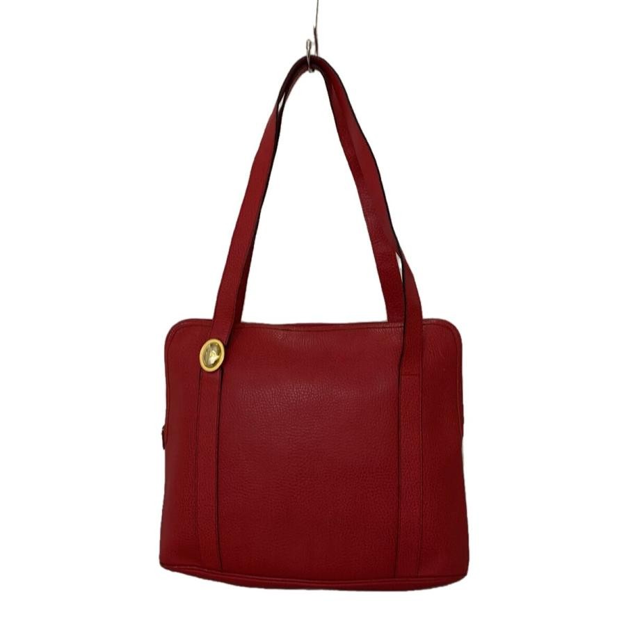 Christian Dior red leather tote bag plain design imported from Japan